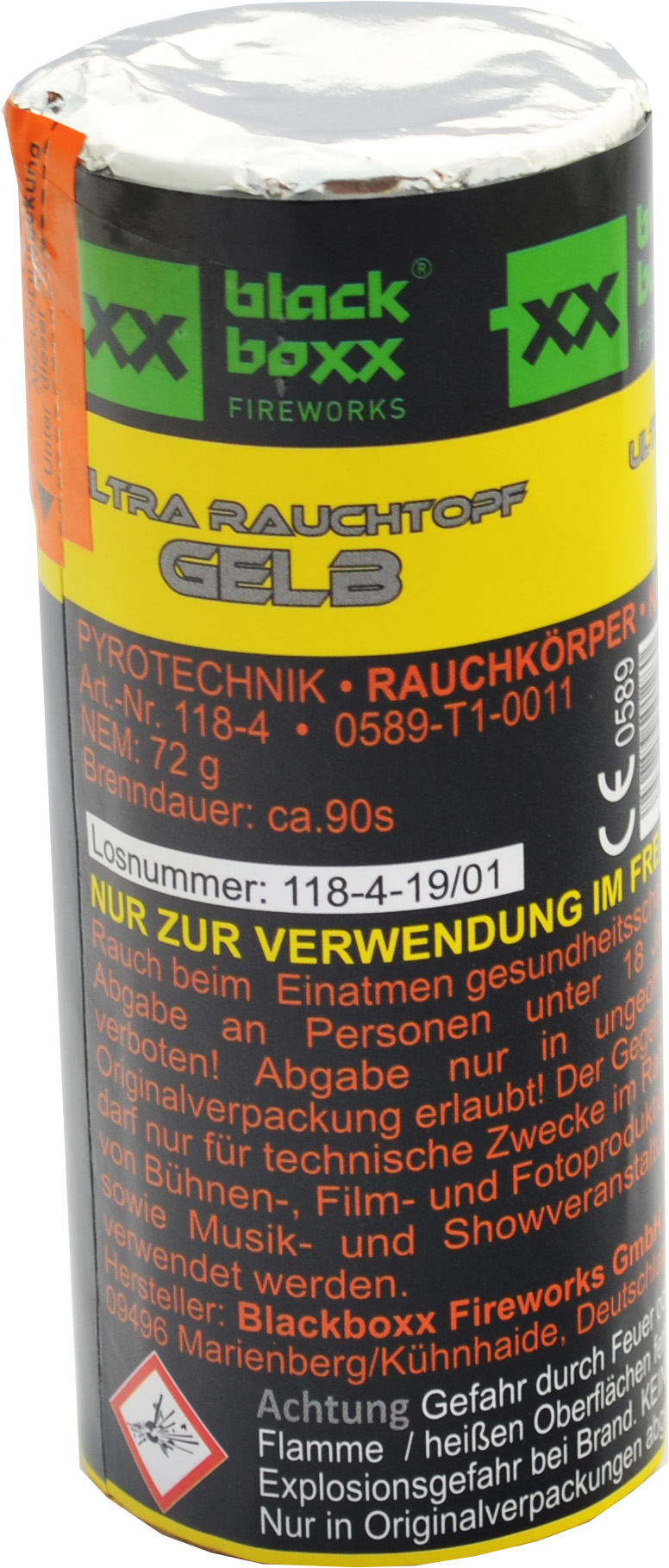 Blackboxx | Ultra Rauchtopf | Gelb