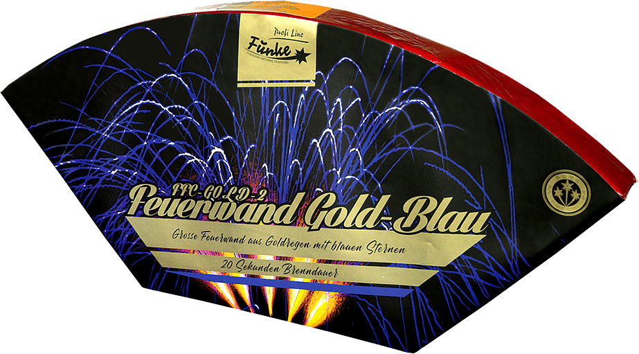 Funke | Feuerwand | Gold-Blau 
