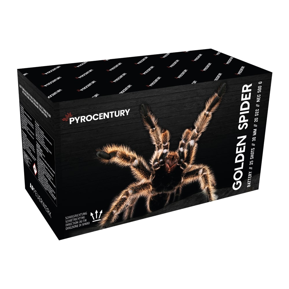 PyroCentury | Golden Spider | 25-Schuss [Batch 2023]