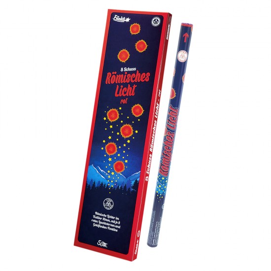 Funke | 8 Schuss Römische Lichter Kal. C - Rot 