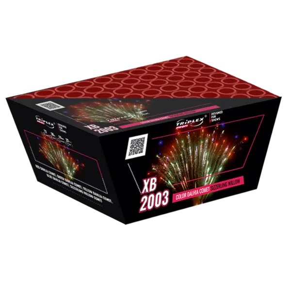 Triplex | XB2003 | Color Dalhia Comet To Sizzling Willow | 72-Schuss
