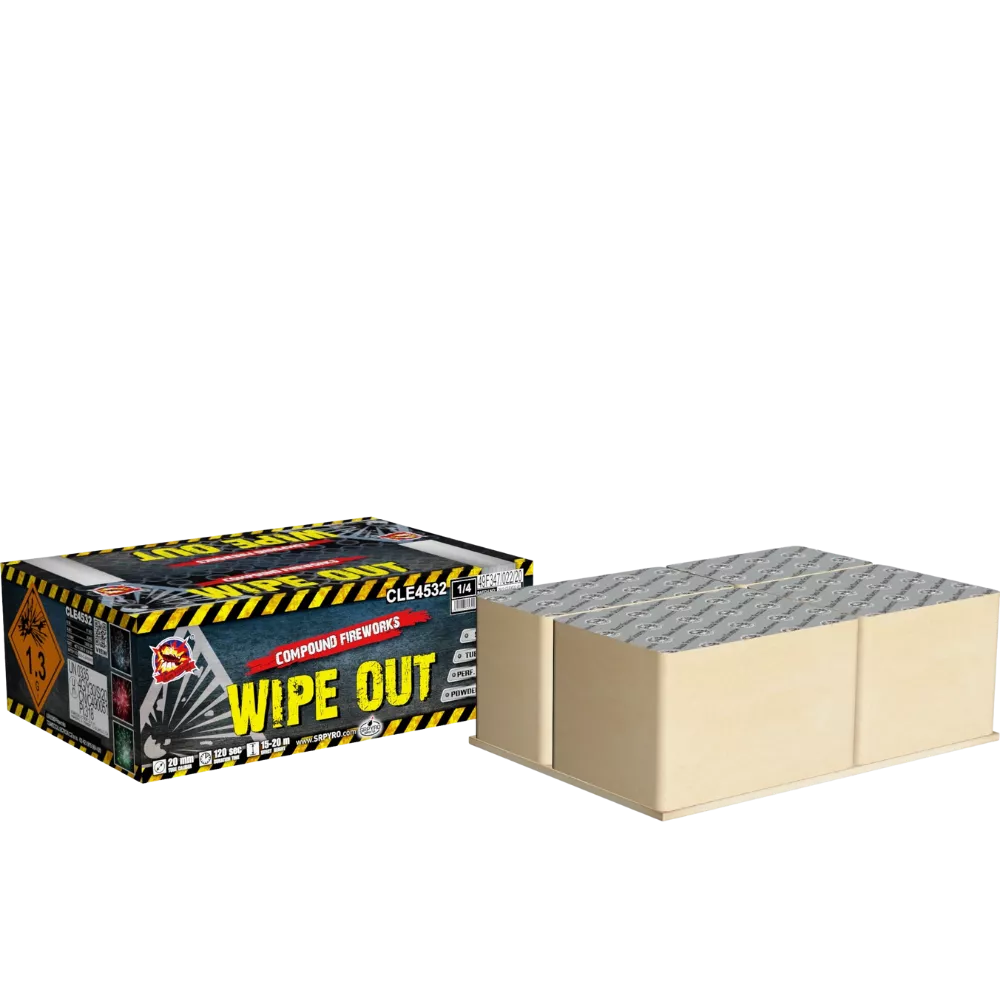 SRPYRO | CLE4532 | Wipe Out | 197-Schuss
