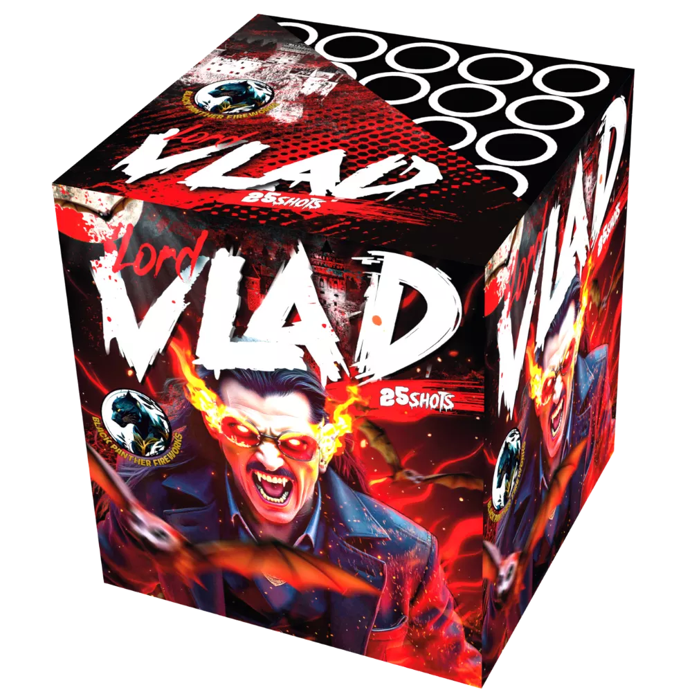 Black Panther Fireworks | 2548BL | Lord Vlad | 25-Schuss