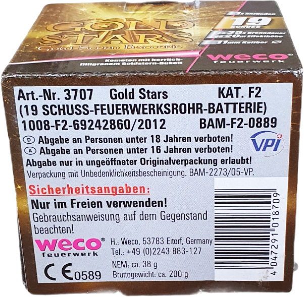 Weco | Gold Stars | 19-Schuss