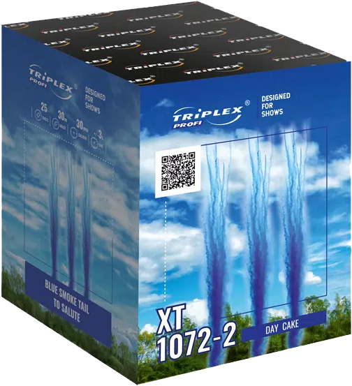 Triplex | XT1072-2 | Rauchbatterie Blau | 25-Schuss