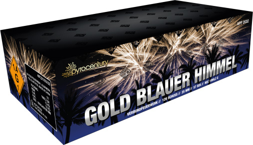 PyroCentury | Gold Blauer Himmel | 126-Schuss [Batch 2023]