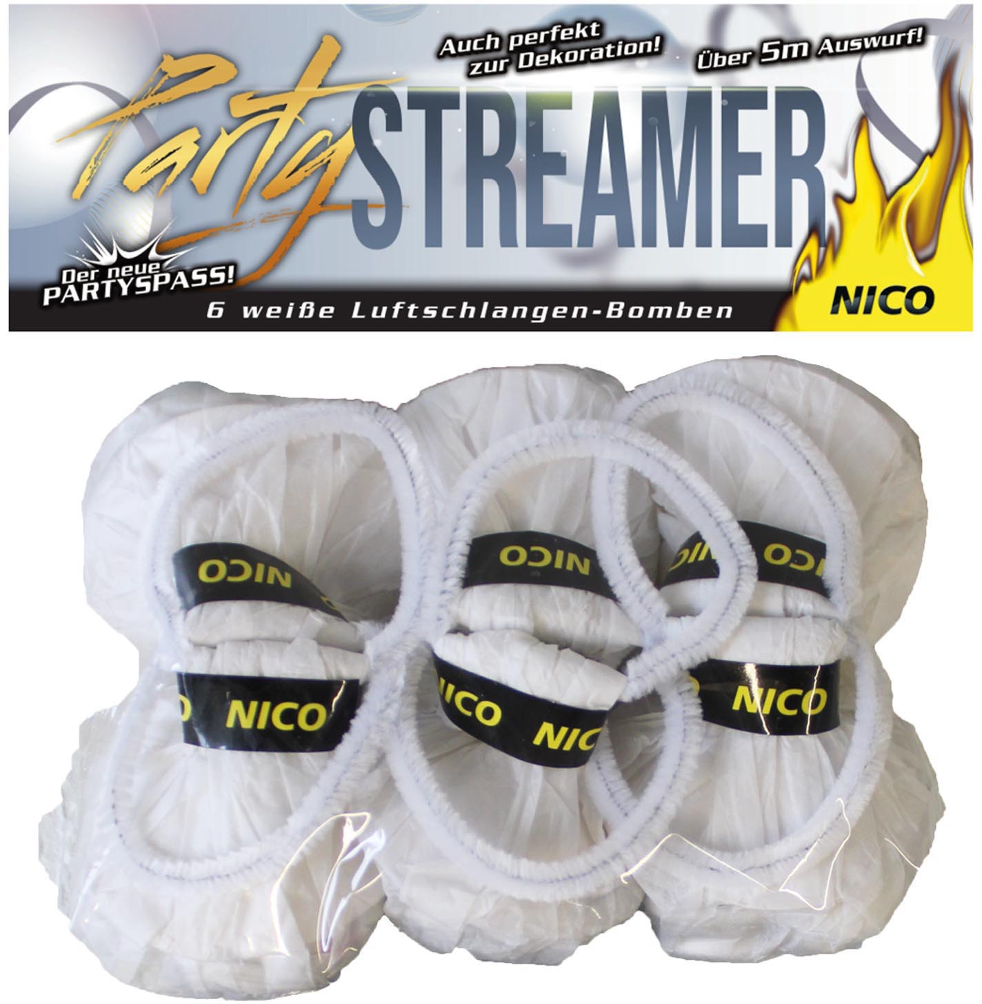 Nico | Party Streamer | Weiß