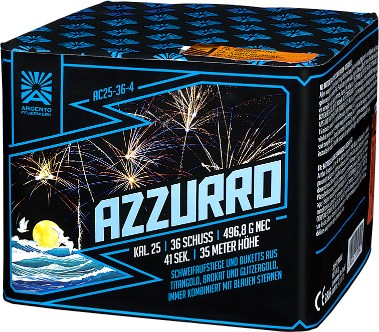 Argento | Azzurro | 36-Schuss 