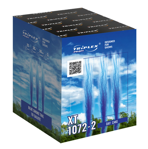 Triplex | XT1072-2 | Rauchbatterie Blau | 25-Schuss