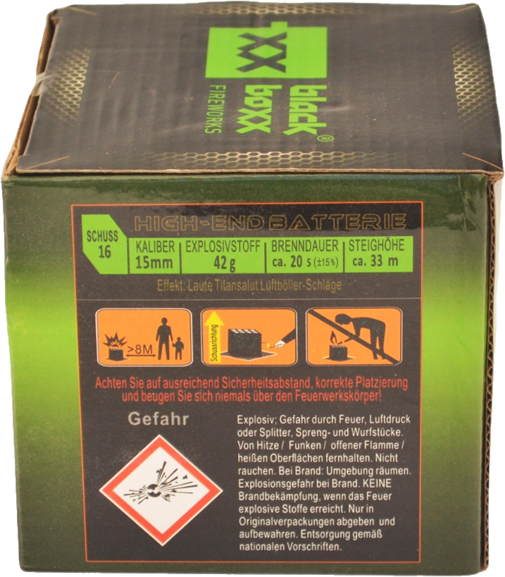 Blackboxx | Vogelschreck Batterie | 16-Schuss