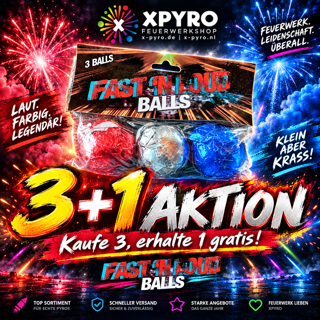 Katan | Fast 'n Loud Balls | 3+1 Aktion