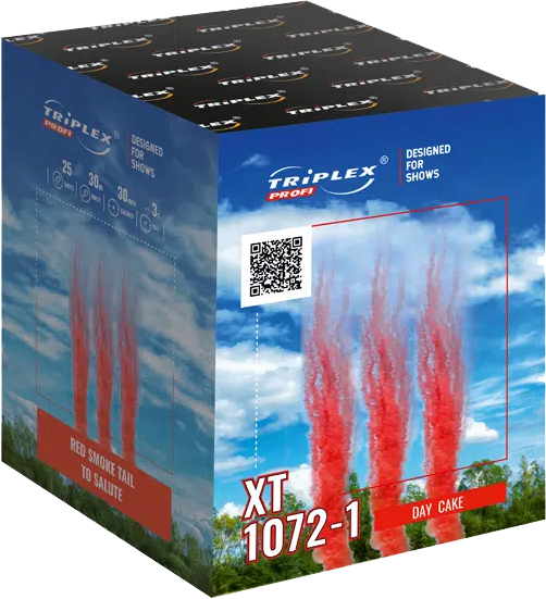 Triplex | XT1072-1 | Rauchbatterie Rot | 25-Schuss