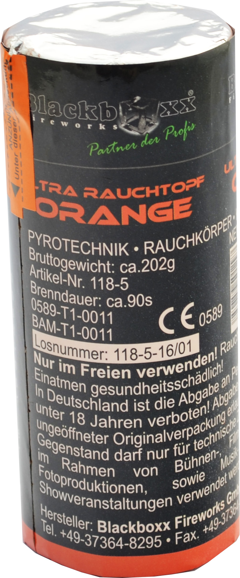 Blackboxx | Ultra Rauchtopf | Orange